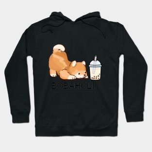 Cute Little Bobaholic Shiba! Hoodie